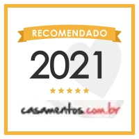 Selo Recomendado 2021 do casamentos.com.br