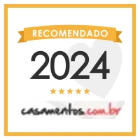 Selo Recomendado 2024 do casamentos.com.br